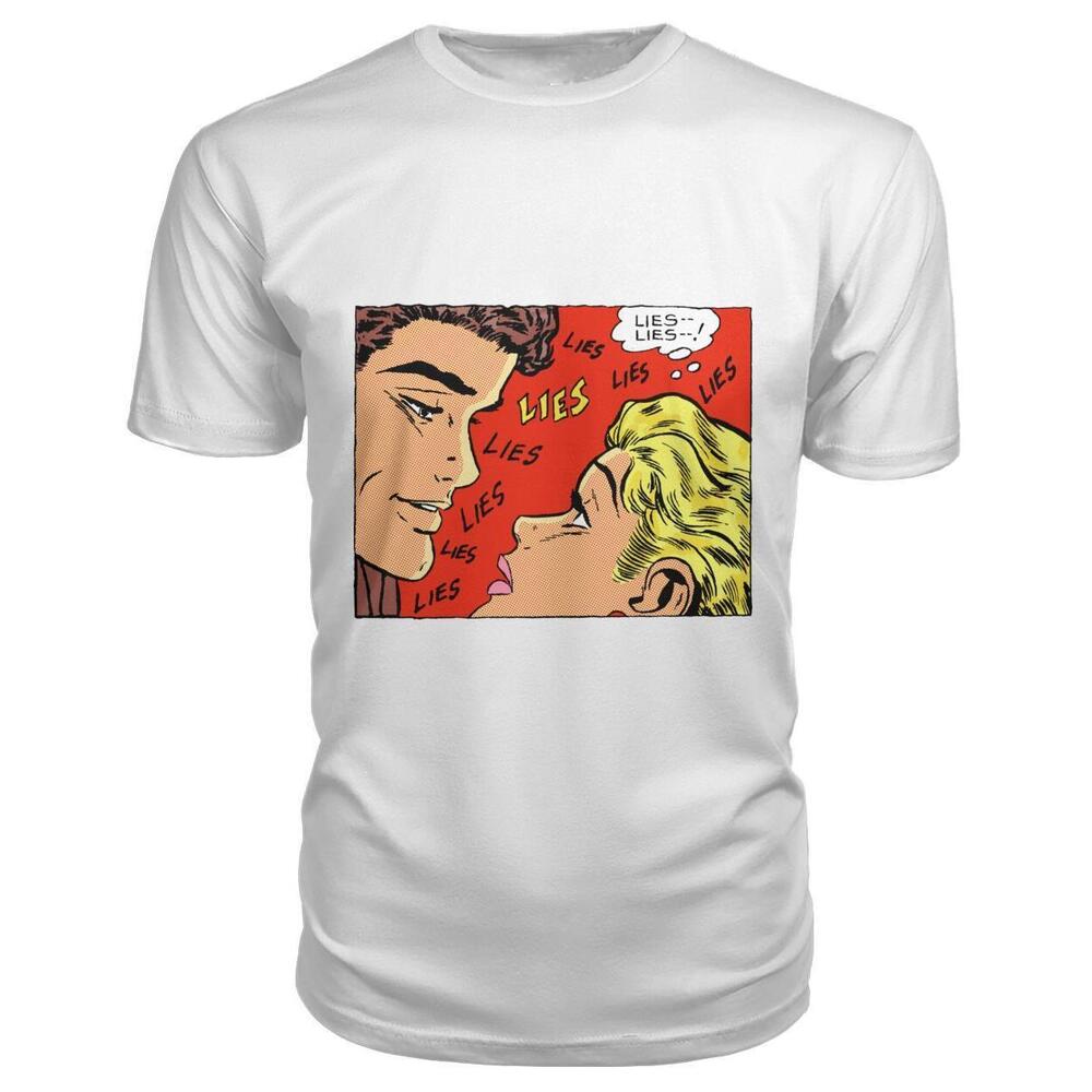 Comic Pop Art Lies Lies Lies Tshirt